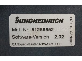 Řídicí blok pro Manipulační technika Jungheinrich 51226801 Rij/hef/stuur regeling  drive/lift/steering controller AS2412 i S index A Sw 2,02 51256852 for ECE225XL year 2012 sn. S1AX00017667: obrázek 2