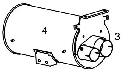 Katalyzátor výfukových plynů pro Nákladní auto Katalysator SCR Euro 5 MAN TGM, TGL - 6.9 - Dinex 47346 47357 81151010437 81151010465: obrázek 2