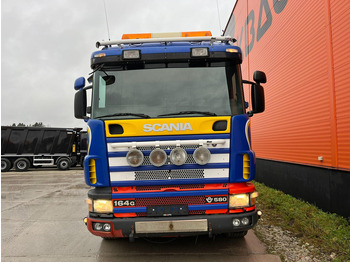 Nákladní automobil valníkový/ Plošinový, Auto s hydraulickou rukou Scania R 164 8x2*6 HIAB 800E-9 / PLATFORM L=7507-8950 mm: obrázek 4