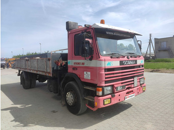 Nákladní automobil valníkový/ Plošinový, Auto s hydraulickou rukou Scania 82M flatbed truck: obrázek 2