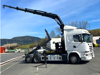 Hákový nosič kontejnerů, Auto s hydraulickou rukou SCANIA G490, 10/2015, 6x2, Crane hook lift, Hiab 244 - 5 Hipro + RC: obrázek 2