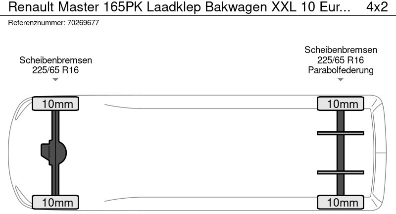 Nový Dodávka skřín Renault Master 165PK Laadklep Bakwagen XXL 10 Euro Pallets Zijdeur Meubelbak Koffer Gesloten laadbak Airco Cruise control: obrázek 18