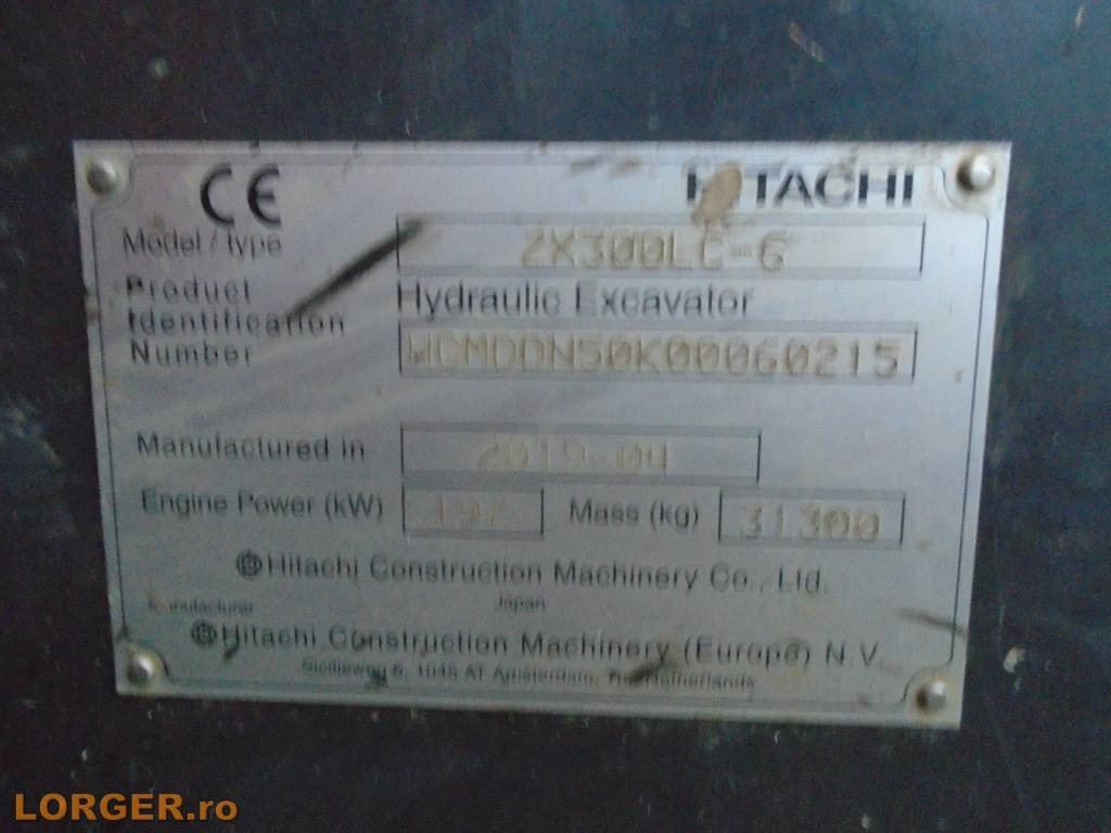 Pásové rýpadlo Hitachi ZX 300 LC-6: obrázek 17