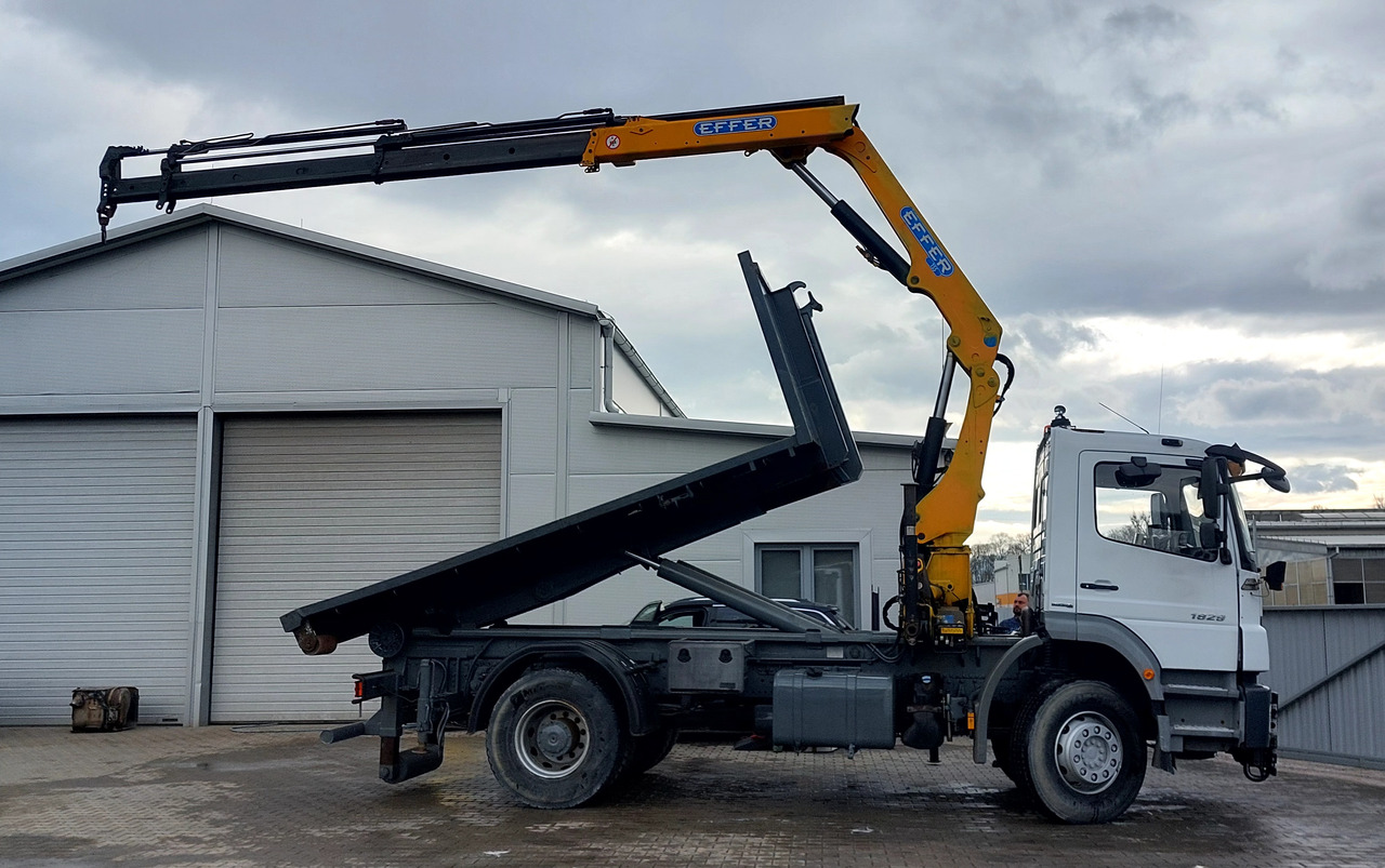 Hákový nosič kontejnerů, Auto s hydraulickou rukou MERCEDES-BENZ Axor 1829 HDS Hakowiec UDT 150tys km Czolownica  Wywrot: obrázek 13