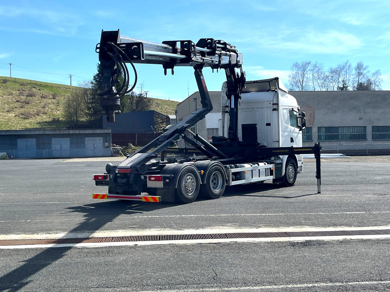 Hákový nosič kontejnerů, Auto s hydraulickou rukou SCANIA G490, 10/2015, 6x2, Crane hook lift, Hiab 244 - 5 Hipro + RC: obrázek 11