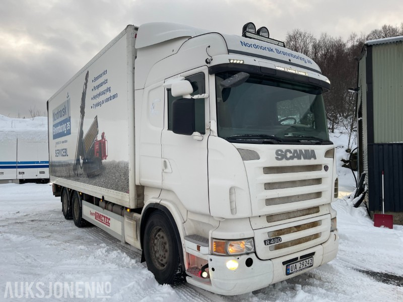 Skříňový nákladní auto 2009 Scania 480 R-serie Skapbil med sideåpning og baklift: obrázek 9