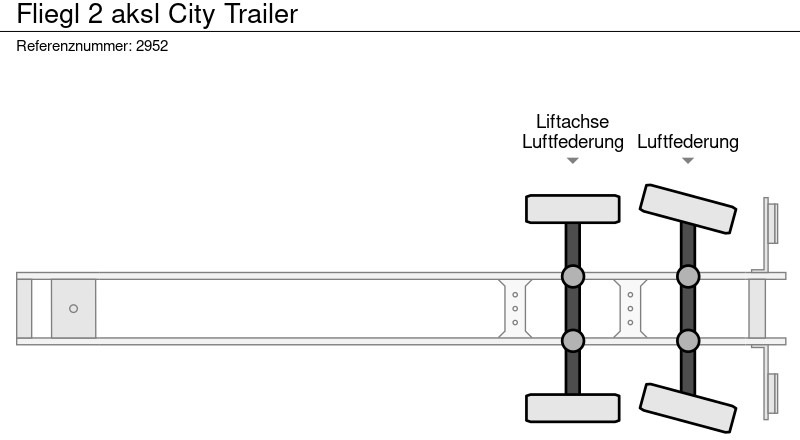 Plachtový návěs Fliegl 2 aksl City Trailer: obrázek 13