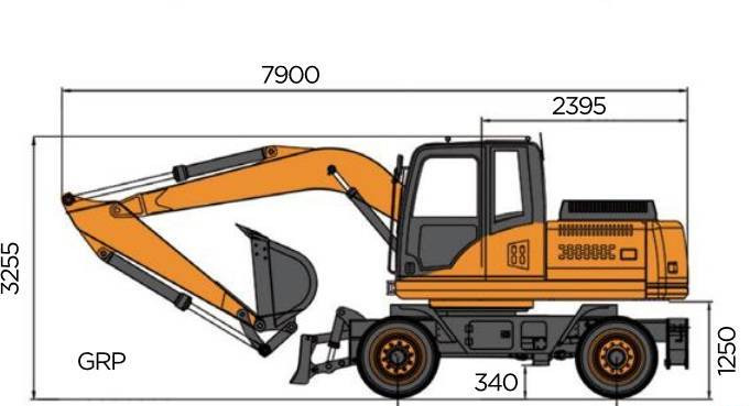 Nový Kolesové rýpadlo NEW MAXUS Cummins 14 TON Excavator Warranty up to 10 Years  НОВА екскаватор MAXUS Cummins 14 ТОН Гарантія до 10 Років  NOWA koparka MAXUS Cummins 14 TON Gwarancja do 10 LAT: obrázek 8