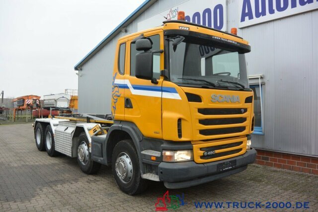 Hákový nosič kontejnerů Scania G 480 8x4 24 T Retarder Deutscher LKW: obrázek 11