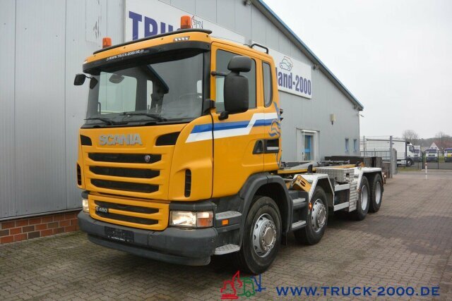 Hákový nosič kontejnerů Scania G 480 8x4 24 T Retarder Deutscher LKW: obrázek 9