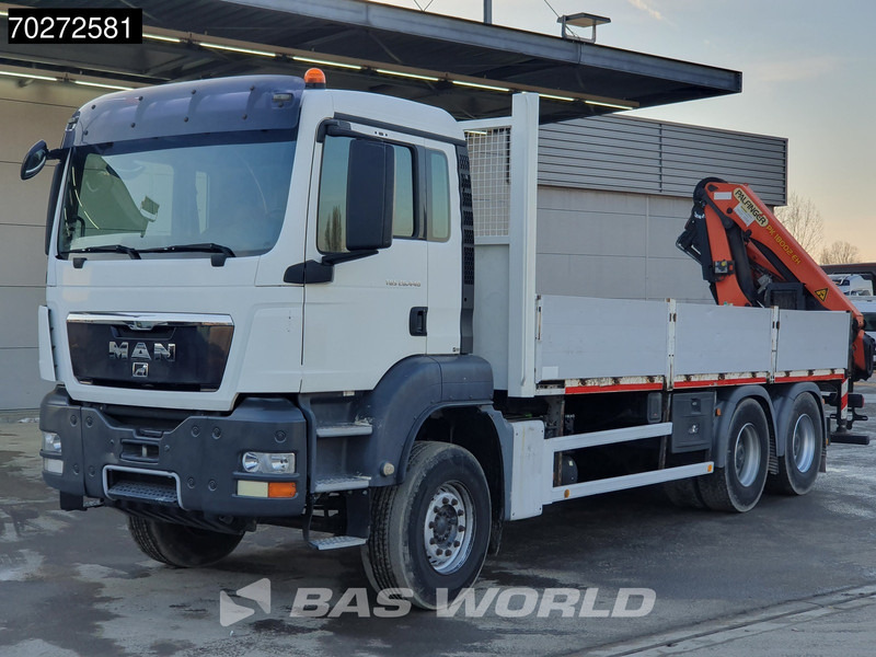 Nákladní automobil valníkový/ Plošinový, Auto s hydraulickou rukou MAN TGS 26.440 6X4 Palfinger PK 18002 EH Manual Remote Euro 5: obrázek 12