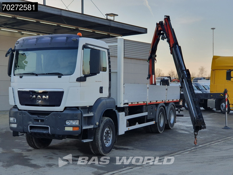 Nákladní automobil valníkový/ Plošinový, Auto s hydraulickou rukou MAN TGS 26.440 6X4 Palfinger PK 18002 EH Manual Remote Euro 5: obrázek 7