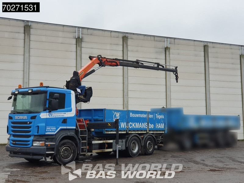 Nákladní automobil valníkový/ Plošinový, Auto s hydraulickou rukou Scania R440 6X2 Palfinger PK16001 Crane Kran Lift+Lenkachse Euro 5: obrázek 6