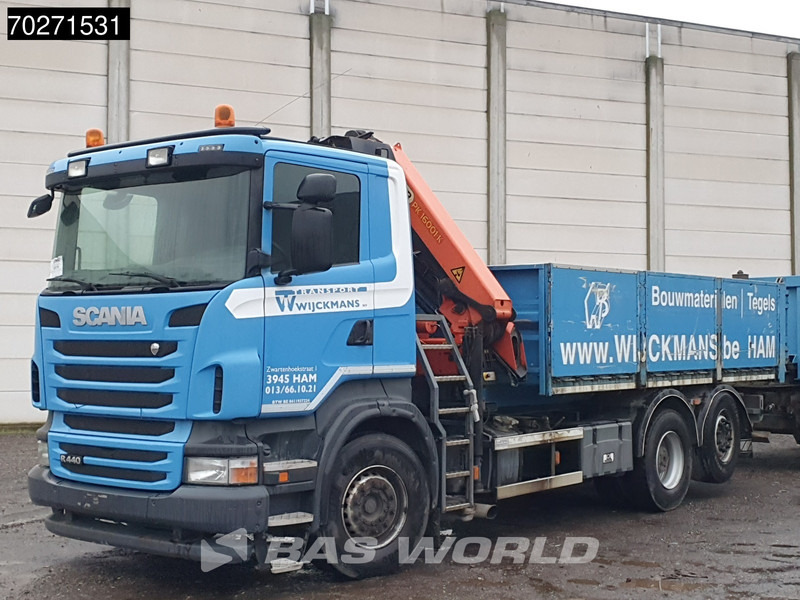 Nákladní automobil valníkový/ Plošinový, Auto s hydraulickou rukou Scania R440 6X2 Palfinger PK16001 Crane Kran Lift+Lenkachse Euro 5: obrázek 20