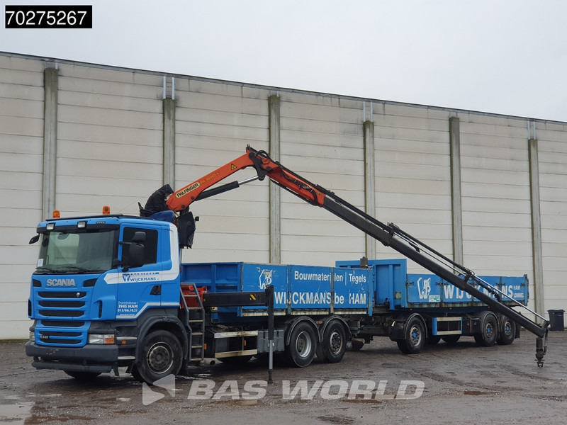 Nákladní automobil valníkový/ Plošinový, Auto s hydraulickou rukou Scania R440 6X2 Palfinger PK16001 Kran Crane Lift+Lenkachse Euro 5: obrázek 6