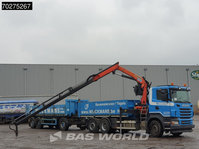 Nákladní automobil valníkový/ Plošinový, Auto s hydraulickou rukou Scania R440 6X2 Palfinger PK16001 Kran Crane Lift+Lenkachse Euro 5: obrázek 9