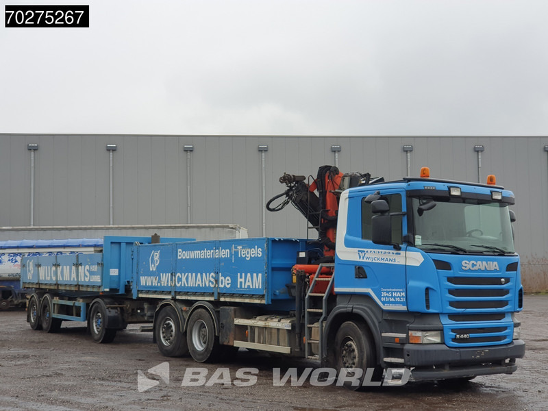 Nákladní automobil valníkový/ Plošinový, Auto s hydraulickou rukou Scania R440 6X2 Palfinger PK16001 Kran Crane Lift+Lenkachse Euro 5: obrázek 17