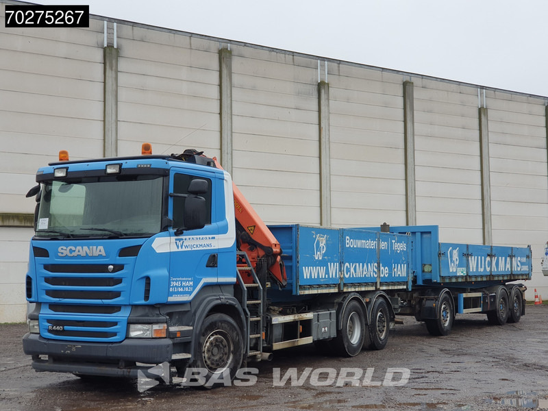 Nákladní automobil valníkový/ Plošinový, Auto s hydraulickou rukou Scania R440 6X2 Palfinger PK16001 Kran Crane Lift+Lenkachse Euro 5: obrázek 14