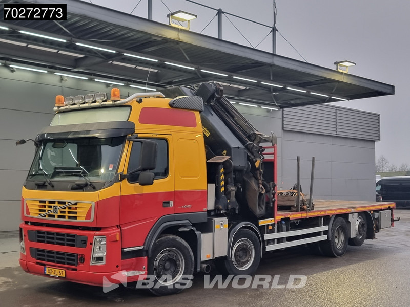 Nákladní automobil valníkový/ Plošinový, Auto s hydraulickou rukou Volvo FM 440 8X2 NL-Truck Palfinger PK74002 Kran + Jib + Winch Lift+Lenkachse Euro 5: obrázek 12