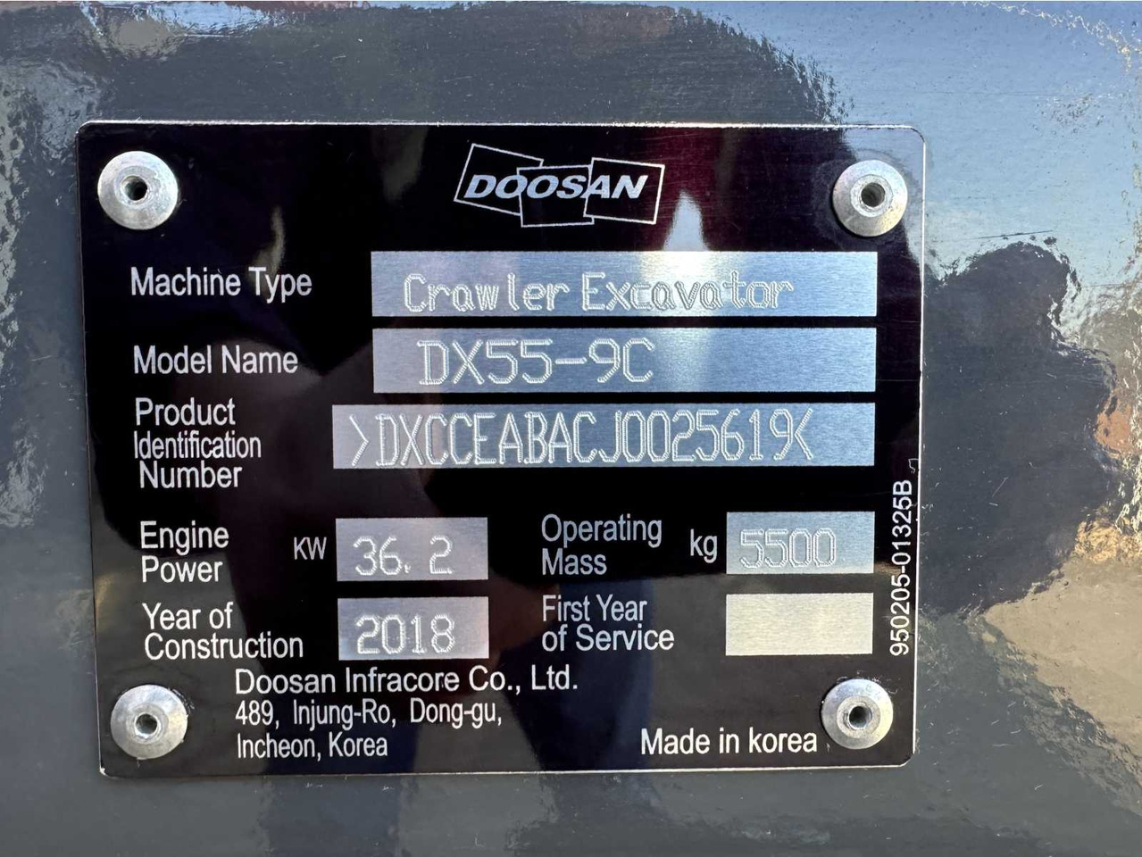 Pásové rýpadlo Doosan DX55-9C: obrázek 46