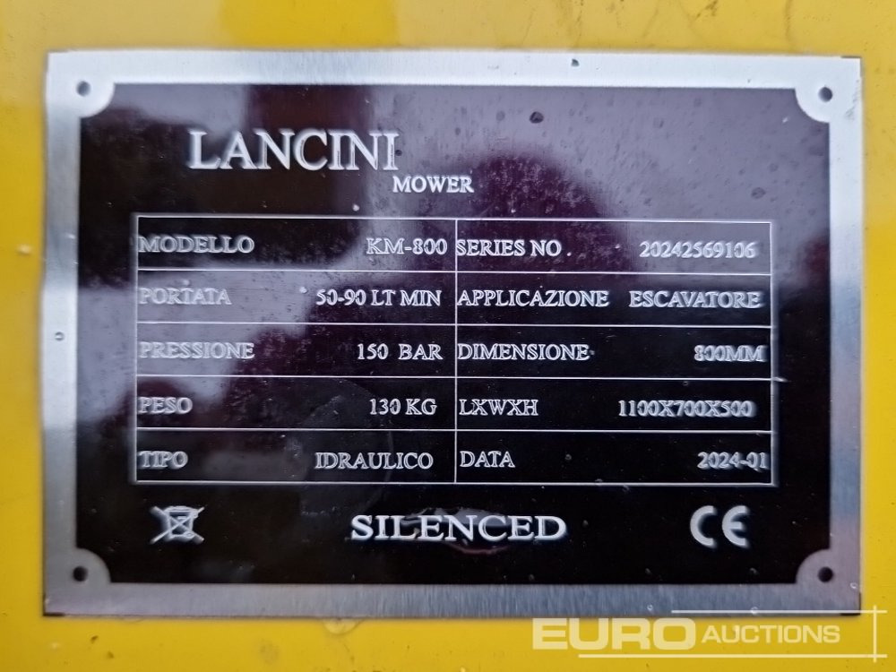 Zemědělská technika Unused Lancini KM800: obrázek 9