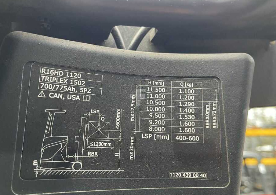 Retrak Linde R16HD-01: obrázek 8