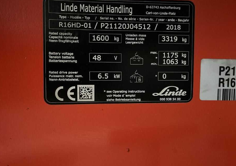 Retrak Linde R16HD-01: obrázek 7