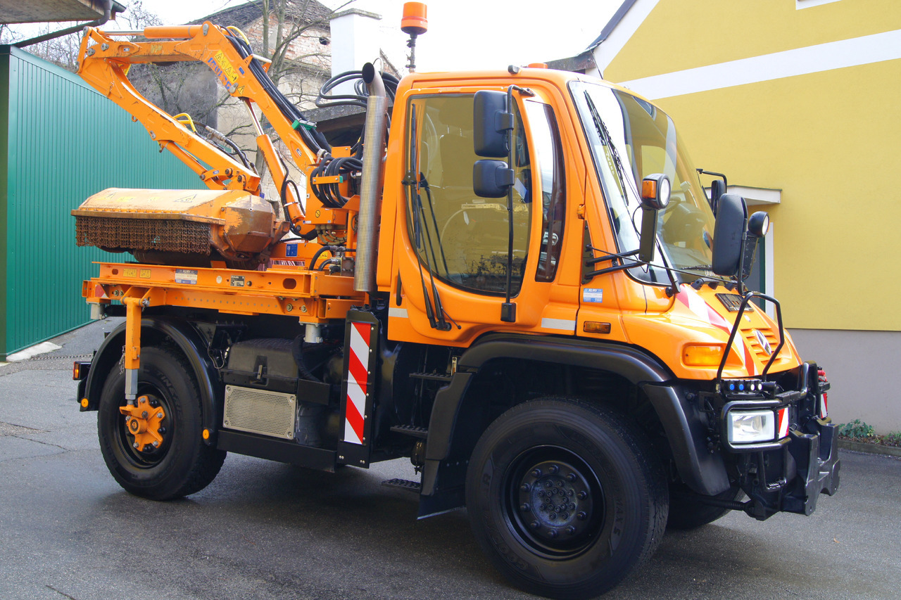 Komunální/ Speciální technika Mercedes-Benz Unimog U 400/TÜV/Hydrostat/Mähtür +MULAG MHU 800: obrázek 8