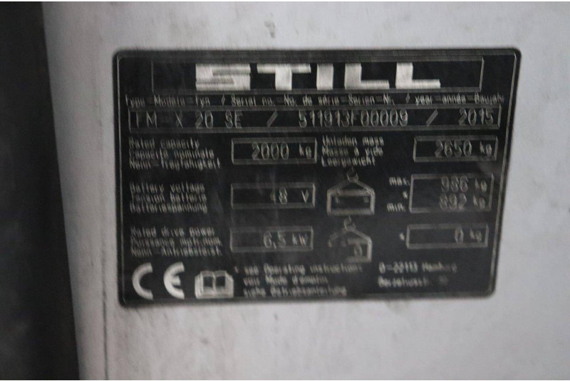 Retrak Still FM-X 20 SE: obrázek 16