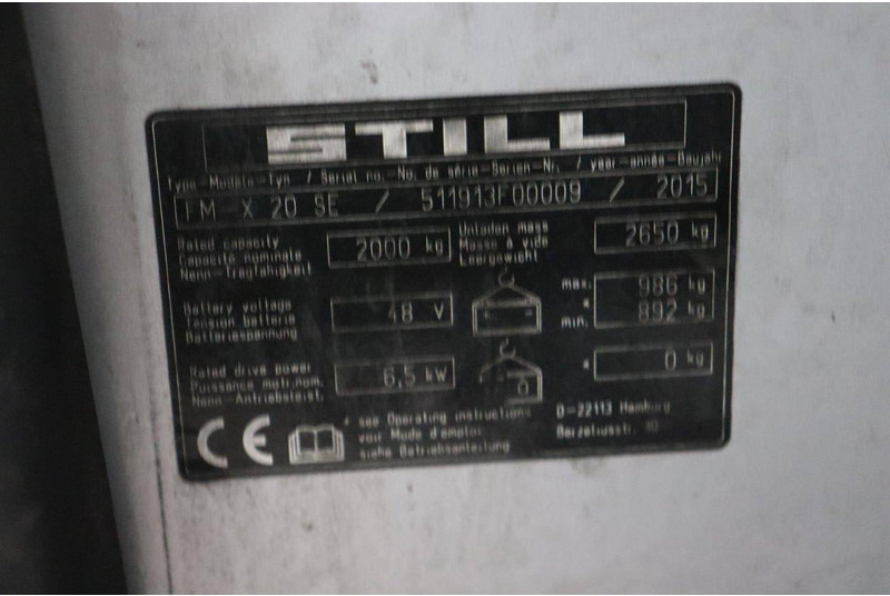 Retrak Still FM-X 20 SE: obrázek 17